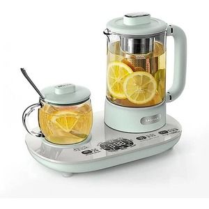 Electric Cup Warmer, Glass Kettle for Coffee Tea with Infuser, Pre-set, Temp